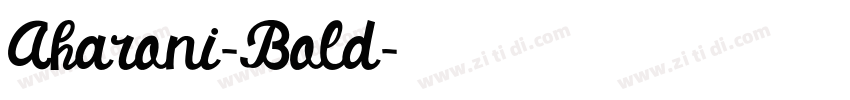 Aharoni-Bold字体转换