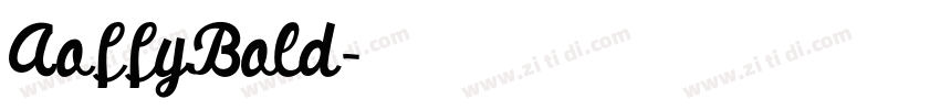 AoffyBold字体转换