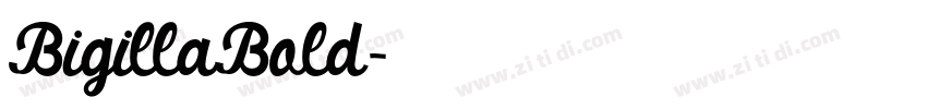 BigillaBold字体转换