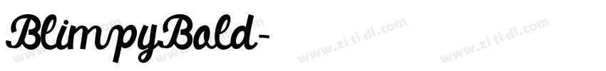 BlimpyBold字体转换 BlimpyBold字体转换