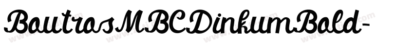 BoutrosMBCDinkumBold字体转换