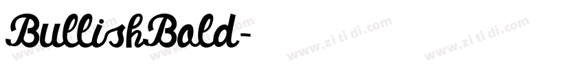 BullishBold字体转换