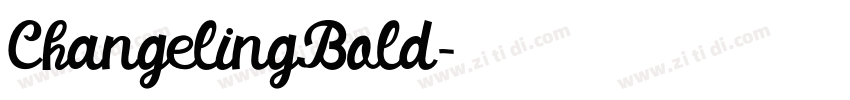 ChangelingBold字体转换