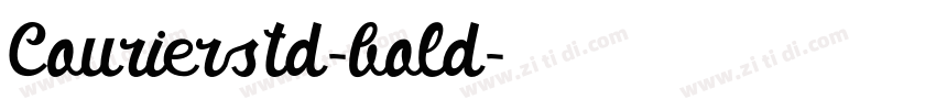 Courierstd-bold字体转换