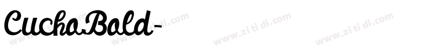 CuchoBold字体转换
