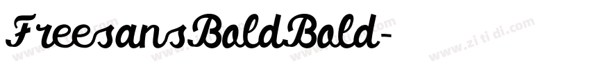 FreesansBoldBold字体转换