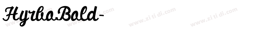 HyrboBold字体转换 HyrboBold字体转换