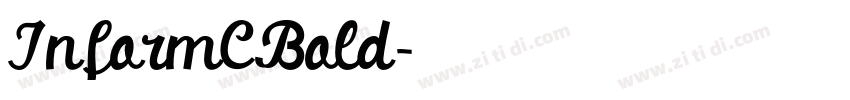 InformCBold字体转换