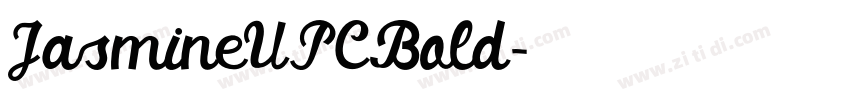 JasmineUPCBold字体转换