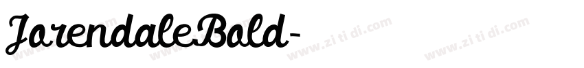 JorendaleBold字体转换