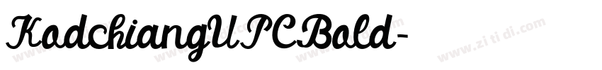 KodchiangUPCBold字体转换 KodchiangUPCBold字体转换