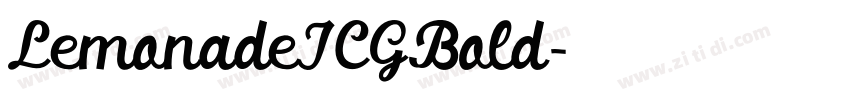 LemonadeICGBold字体转换