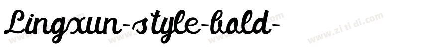 Lingxun-style-bold字体转换