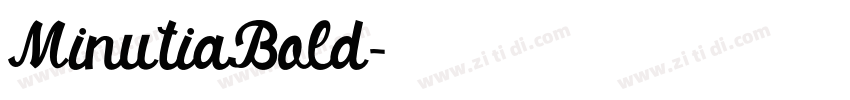 MinutiaBold字体转换