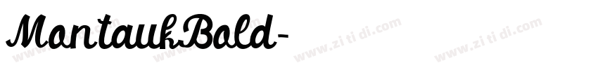 MontaukBold字体转换