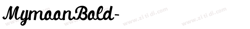 MymoonBold字体转换