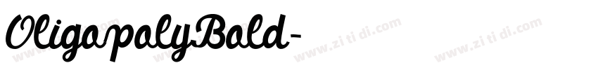 OligopolyBold字体转换