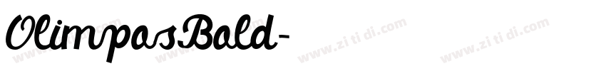 OlimposBold字体转换