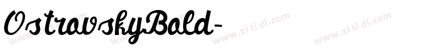 OstrovskyBold字体转换