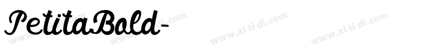 PetitaBold字体转换