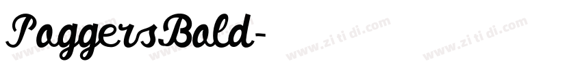 PoggersBold字体转换