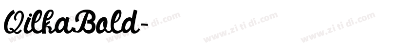 QilkaBold字体转换