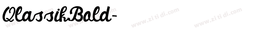 QlassikBold字体转换