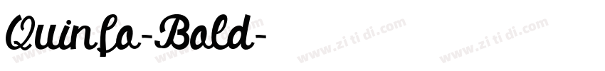 Quinfo-Bold字体转换