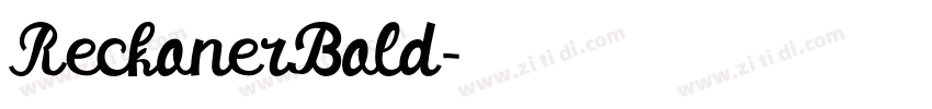 ReckonerBold字体转换