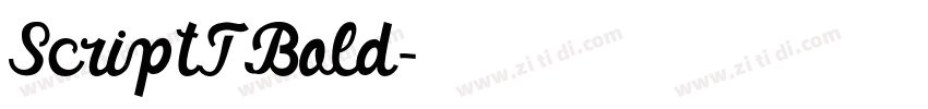 ScriptTBold字体转换