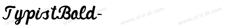 TypistBold字体转换