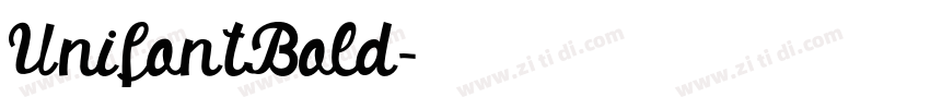 UnifontBold字体转换
