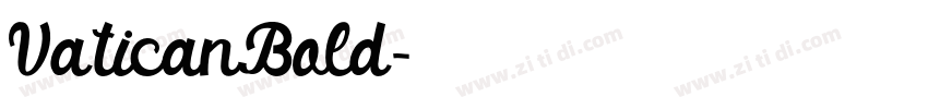 VaticanBold字体转换