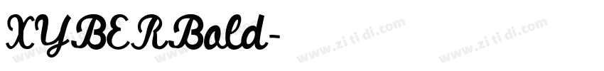 XYBERBold字体转换