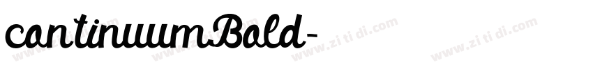 continuumBold字体转换