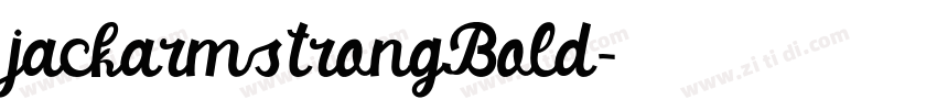 jackarmstrongBold字体转换