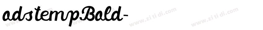 odstempBold字体转换