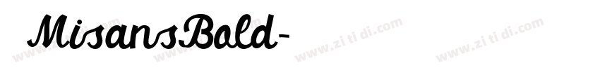 小米MisansBold字体转换
