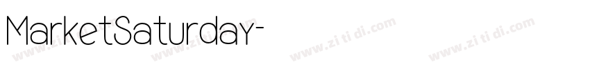 MarketSaturday字体转换
