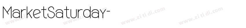 MarketSaturday字体转换