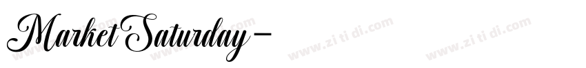 MarketSaturday字体转换
