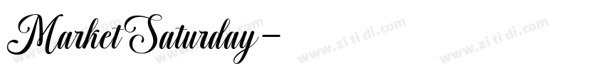 MarketSaturday字体转换