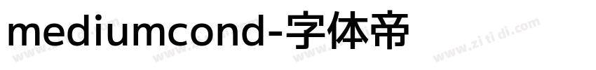 mediumcond字体转换