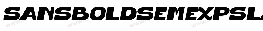 SansBoldSemExpSlante字体转换 SansBoldSemExpSlante字体转换