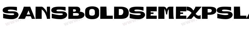 SansBoldSemExpSlante字体转换 SansBoldSemExpSlante字体转换