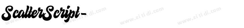 ScalterScript字体转换 ScalterScript字体转换