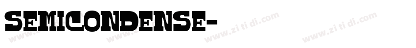Semicondense字体转换