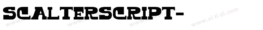 ScalterScript字体转换 ScalterScript字体转换