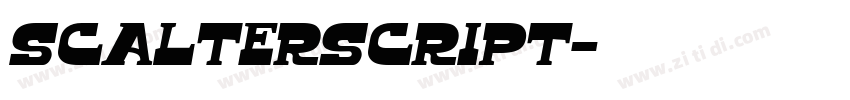 ScalterScript字体转换 ScalterScript字体转换