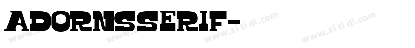 AdornSSerif字体转换